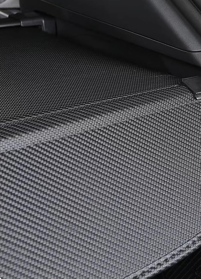 Okutech Black Retractable Cargo Cover Compatible with Volkswagen VW Atlas Cross Sport 2020-2024 2025 Rear Cargo Privacy Screen Car Trunk Luggage Cargo Security Shade Shield (Carbon Fiber Style) - Image 4